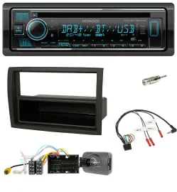 Kenwood Lenkrad Bluetooth DAB USB CD Autoradio für Citroen Jumper 2014-2021 schw