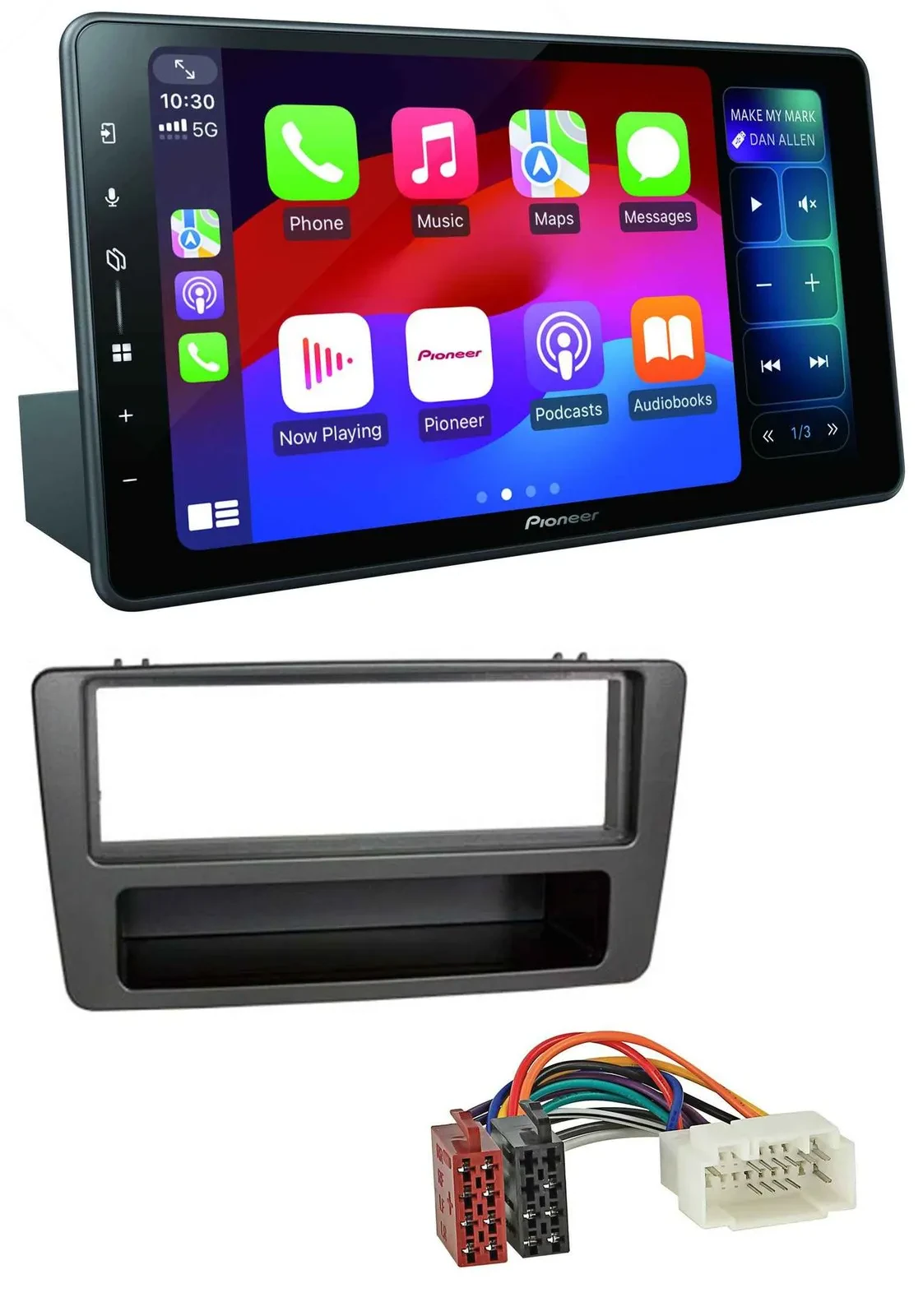 Автомагнитола Pioneer Bluetooth DAB MP3 USB для Honda Civic 2001–2003, антрацит