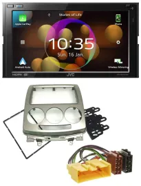 JVC DAB MP3 2DIN Bluetooth USB Autoradio für Mazda 5 (CR, 2005-2010)
