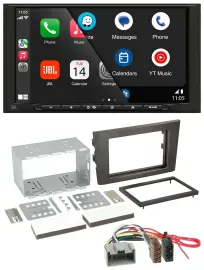 Автомагнитола для Volvo XC90 (2002–2014) JBL 2-DIN, USB, Bluetooth, AUX, MP3, 14-pin