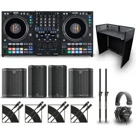 RANE PERFORMER DJ Gig Bundle with DJ Booth and Speakers