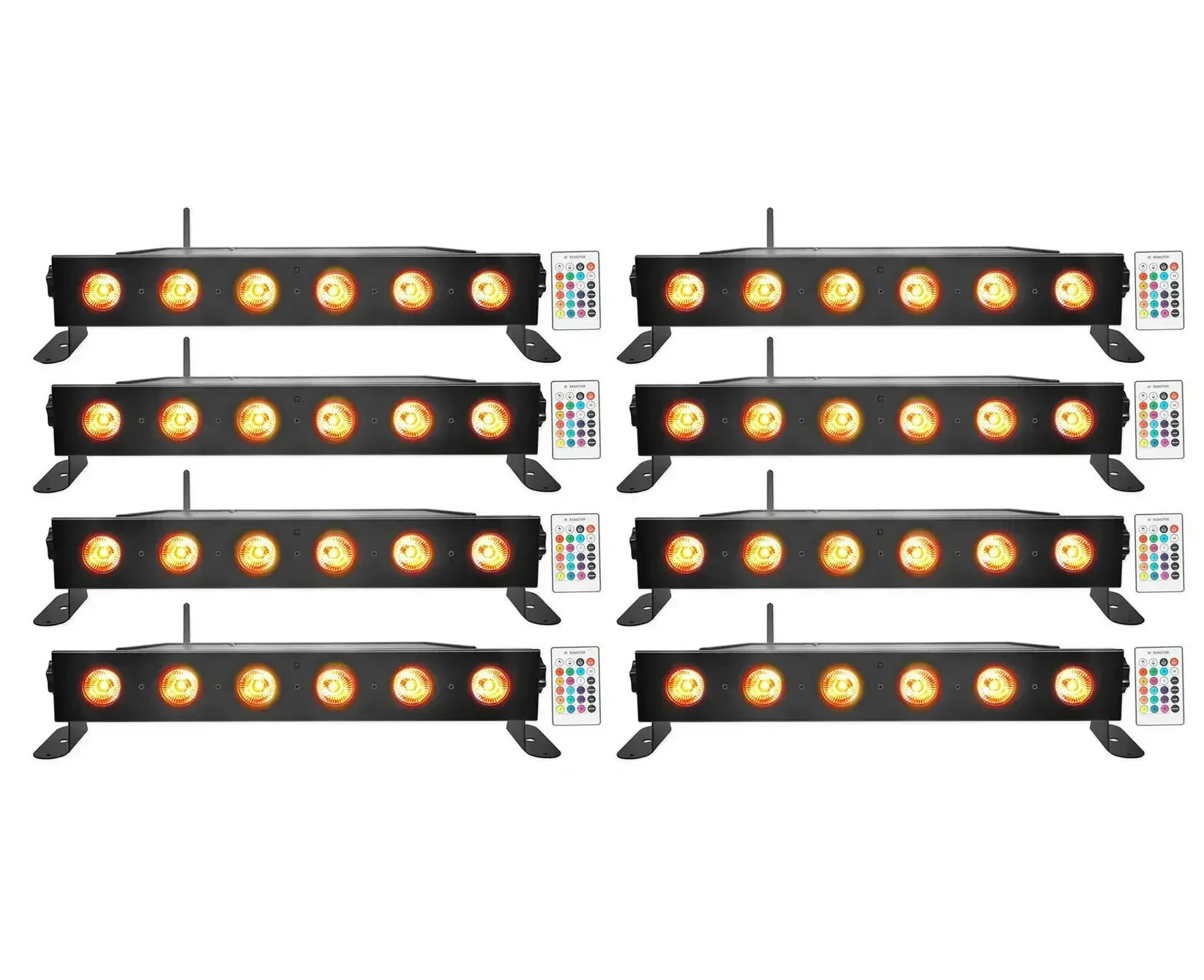 Светодиодный прибор Rockville BEST STRIP 60 Black (8 штук)