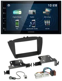 Kenwood 2DIN Bluetooth MP3 USB DAB Autoradio für Hyundai ix35 (ab 2013)