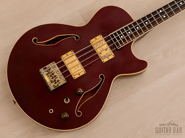 Бас-гитара Ibanez AB200 Artstar Vintage Semi-Hollow Bass Wine Red Japan 1988