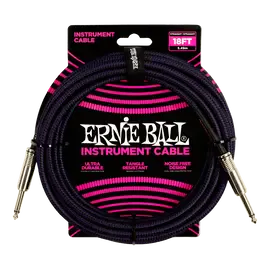 Инструментальный кабель Ernie Ball 6395 5.5 Braided Black Purple
