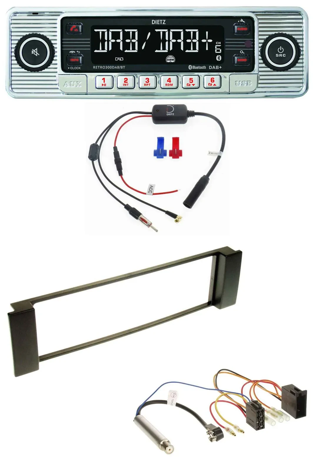 Dietz DAB USB MP3 Bluetooth Autoradio für Audi A3 8L 00-03 A6 C5 01-05