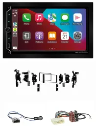 ESX 2DIN DAB USB MP3 Bluetooth Autoradio für Nissan Micra 2013-2017 schwarz