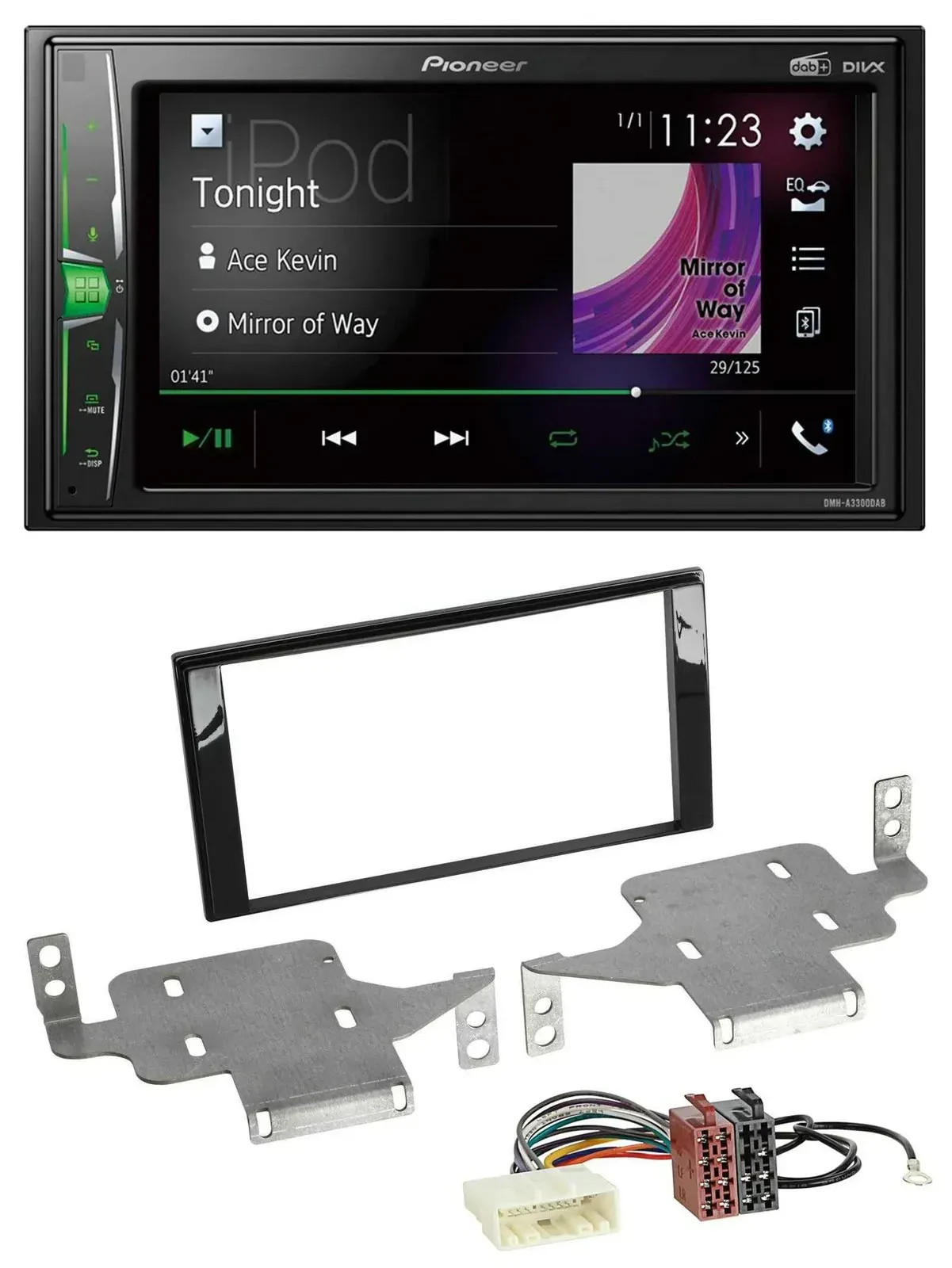 Автомагнитола для Nissan Juke Pioneer 2DIN MP3 DAB USB Bluetooth