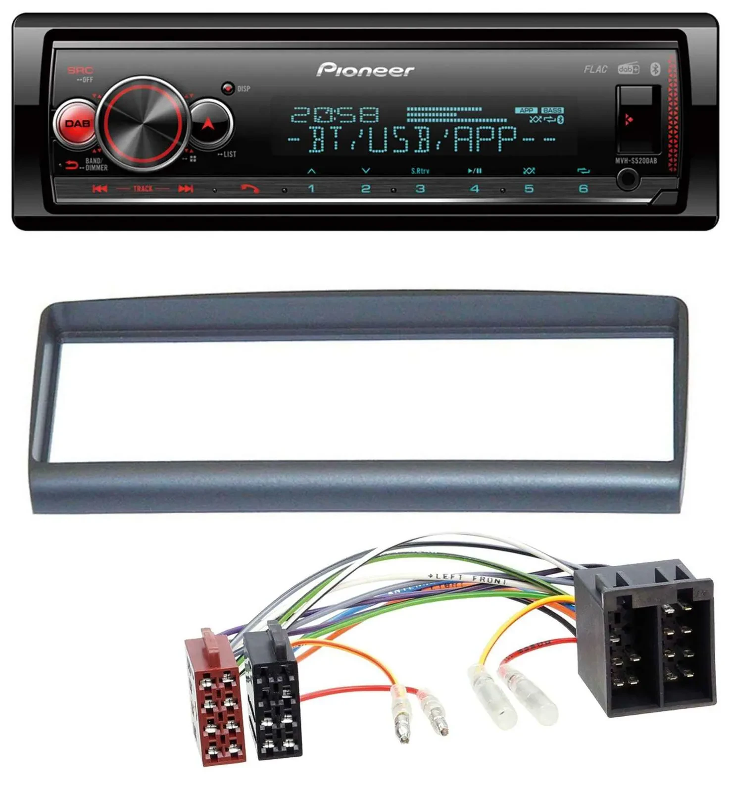Pioneer Bluetooth USB MP3 DAB Autoradio für Alfa Romeo Spider GTV 1994-2005