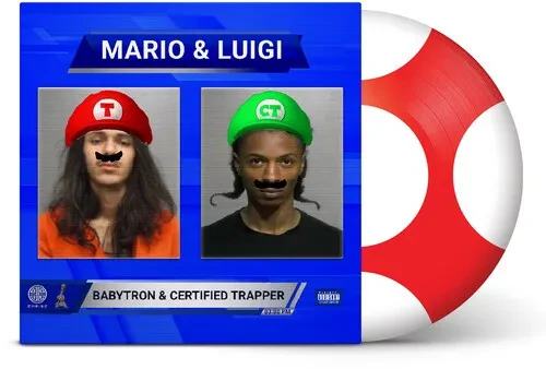 Виниловая пластинка Babytron & Certified Trapper - Mario & Luigi [New Vinyl LP] Explicit, Picture Di