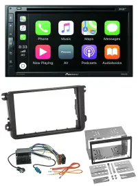 Pioneer DVD 2DIN MP3 DAB Bluetooth USB Autoradio für VW Passat 05-14 Polo 09-14