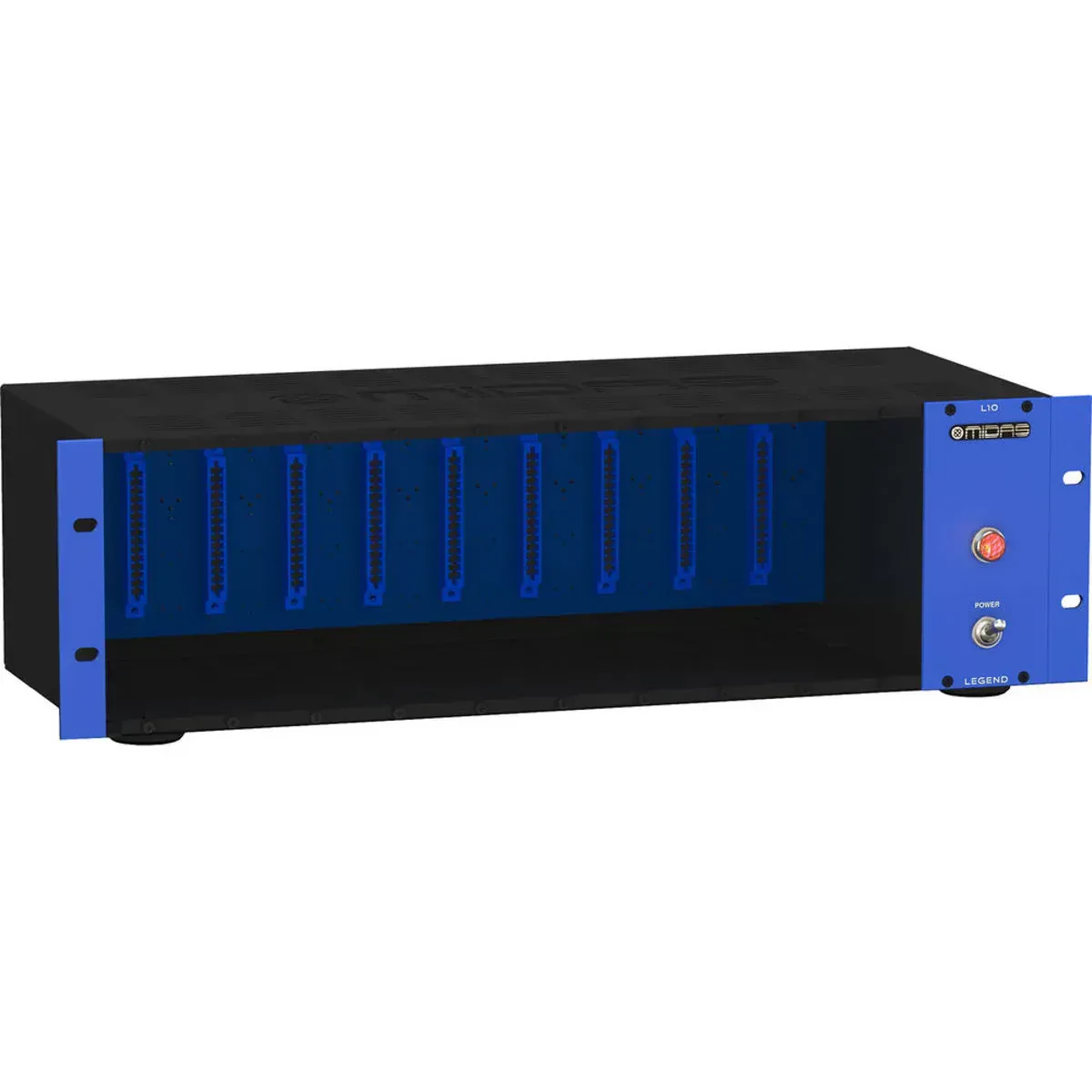 Midas 500 Series LEGEND L10 Rackmount Chassis with Audio Routing for 10 Modules