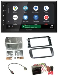 Kenwood DAB Bluetooth USB MP3 2DIN Autoradio für Ford S-Max Mondeo ab 2007 Profi