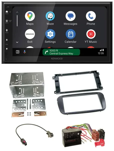 Kenwood DAB Bluetooth USB MP3 2DIN Autoradio für Ford S-Max Mondeo ab 2007 Profi