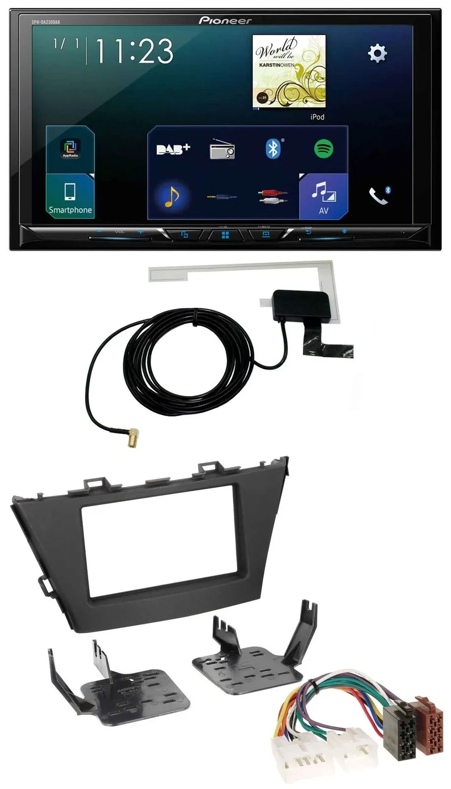 Pioneer 2DIN DAB USB MP3 Bluetooth Autoradio für Toyota Prius+ (ab 2012)