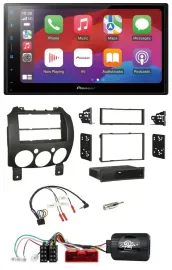 Pioneer DAB USB Lenkrad Bluetooth 2DIN Autoradio für Mazda 2 2007-2014