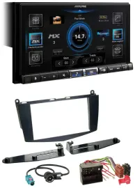 Alpine DAB 2DIN USB Bluetooth MP3 Autoradio für Mercedes C-Klasse 07-11 ohne Tas