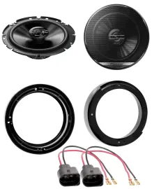 Pioneer 300Watt 2-Wege 16,5cm Lautsprecher für VW New Beetle ab 97 Fronttür Heck