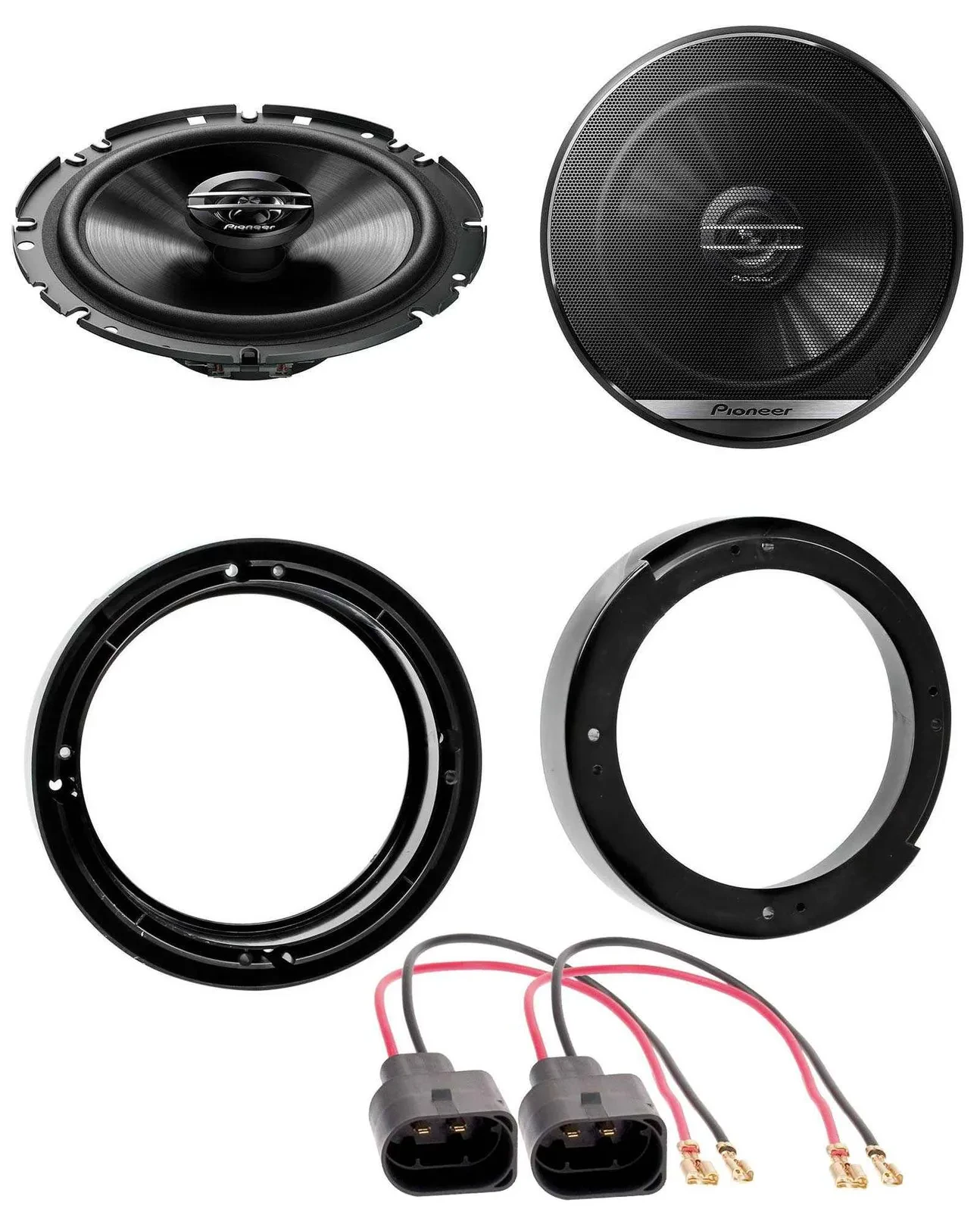 Pioneer 300Watt 2-Wege 16,5cm Lautsprecher für VW New Beetle ab 97 Fronttür Heck