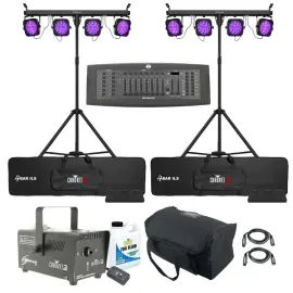 Прожектор для сцены Chauvet DJ 4BAR ILS с контроллером DMX, кабелями и сумками