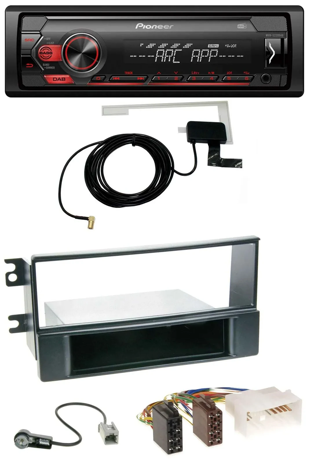 Автомагнитола для Kia Sportage II (2008–2010) Pioneer 1DIN, USB, DAB, MP3, AUX