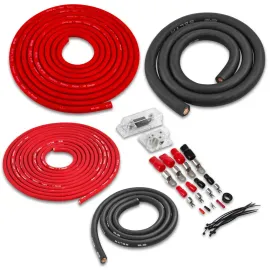 Belva BPK0D 100% CCA 1/0 Gauge Dual Amplifier Power Wiring Open Box