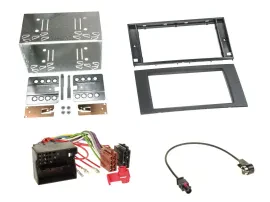 Radioeinbauset Doppel DIN Autoradio für Ford Focus C-Max S-Max Galaxy 03-07 schw
