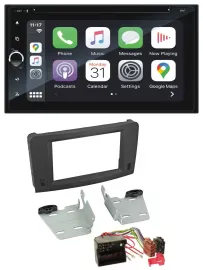 Blaupunkt 2DIN Bluetooth DAB USB DVD MP3 Autoradio für Mercedes M-Klasse W164 05