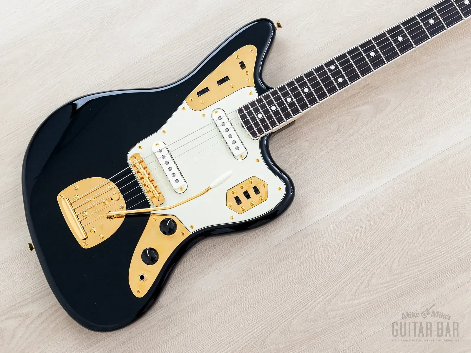 2022 Fender Traditional 60s Jaguar FSR Black w/ Gold Hardware, Japan MIJ