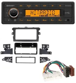 Continental MP3 Bluetooth AUX USB Autoradio für Toyota Corolla 2009-2012 silber