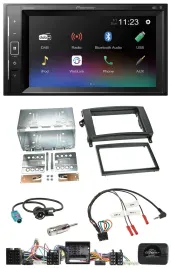 Pioneer DAB Lenkrad 2DIN Bluetooth USB Autoradio für Mercedes A- B-Klasse W169 T