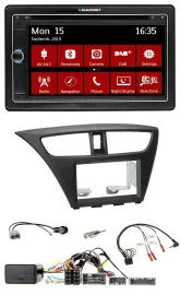 Blaupunkt TMC USB Lenkrad Bluetooth DAB 2DIN Navigation für Honda Civic ab 12 sc
