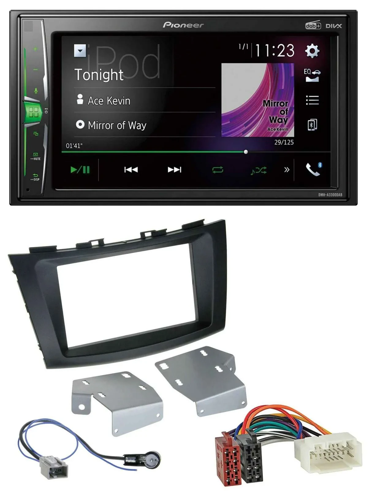 Pioneer 2DIN MP3 DAB USB Bluetooth Autoradio für Suzuki Swift (ab 2010)