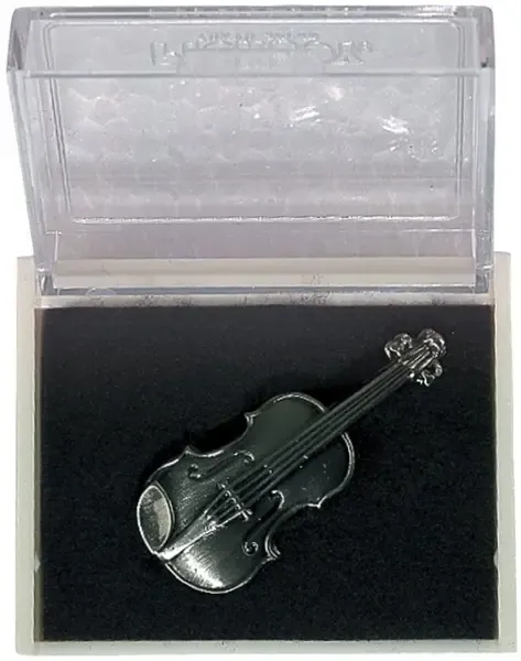 Значок скрипка GEWA PINS Violin посеребренный