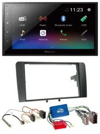 Автомагнитола для Audi A3 8P 2003–2006 Pioneer 2DIN, USB, Bluetooth, DAB, MP3