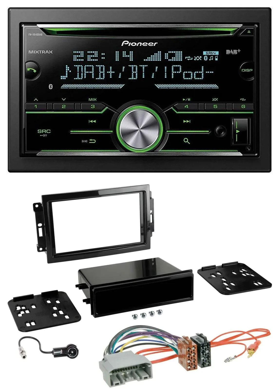 Автомагнитола Pioneer 2DIN DAB Bluetooth USB CD для Chrysler 300C, Dodge Caliber