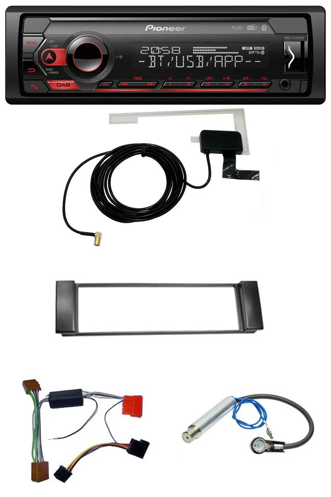 Автомагнитола Pioneer DAB USB MP3 Bluetooth для Audi A3 8L (2000–2003), A6 C5 (2000–2004)