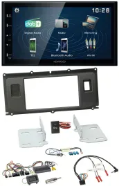 Автомагнитола Kenwood 2DIN Bluetooth USB DAB для Land Rover Evoque 2011–2013