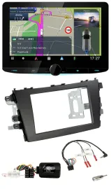 Kenwood Bluetooth DAB TMC 2DIN Lenkrad USB Navigation für Suzuki Celerio LF ab 2
