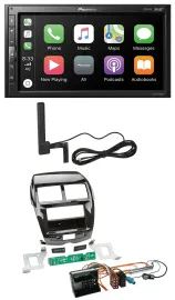 Автомагнитола для Citroen C4, Mitsubishi ASX, Peugeot Pioneer 2DIN, USB, Bluetooth, DAB, MP3