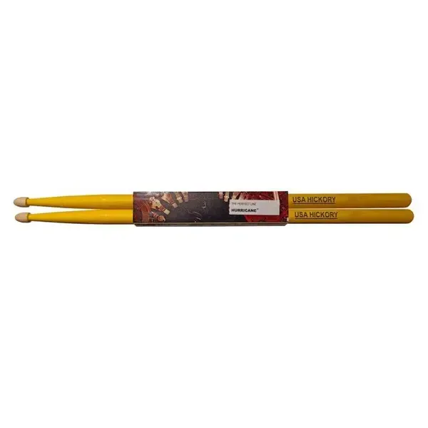 Барабанные палочки HURRICANE American Hickory 5A Yellow