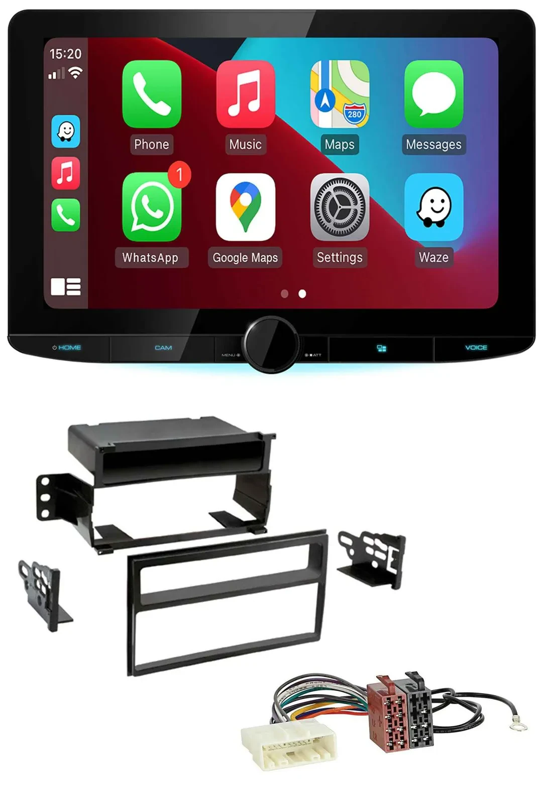 Kenwood MP3 USB DAB Bluetooth Autoradio für Nissan Versa / Tiida (ab 2007)