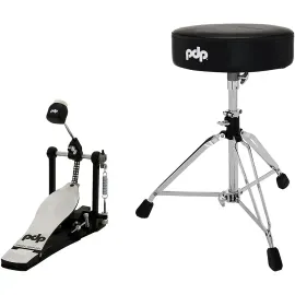 Педаль для барабана PDP by DW 800 Series PDHW8S2 Single Pedal + трон 13" (набор, 2 шт.)