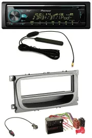 Pioneer CD MP3 AUX DAB USB Autoradio für Ford Focus Galaxy C-Max ab 2007 silber