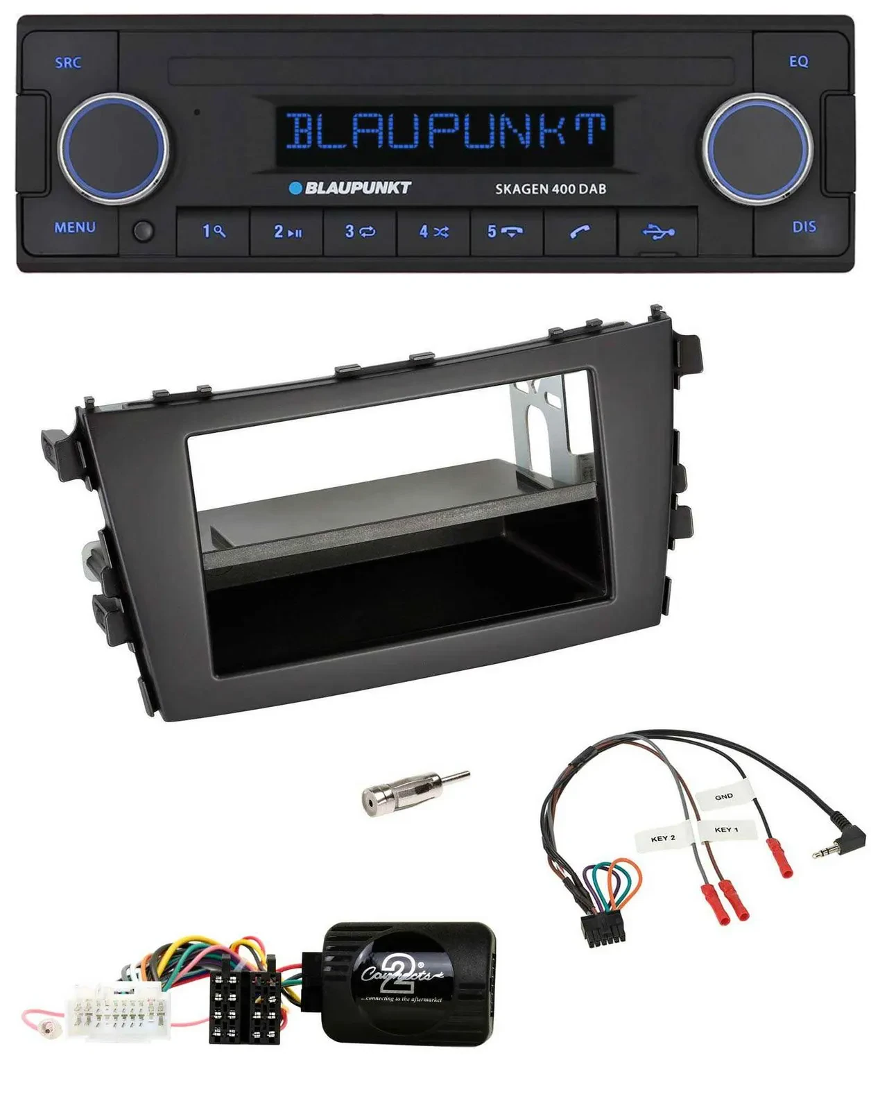 Blaupunkt DAB USB Bluetooth Lenkrad Autoradio für Suzuki Celerio LF ab 2014