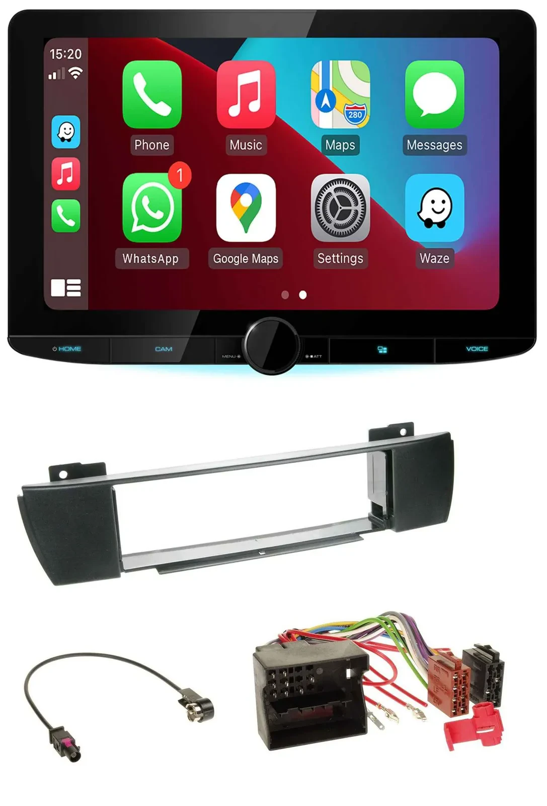 Kenwood MP3 USB DAB Bluetooth Autoradio für BMW X3 (bis 2007)