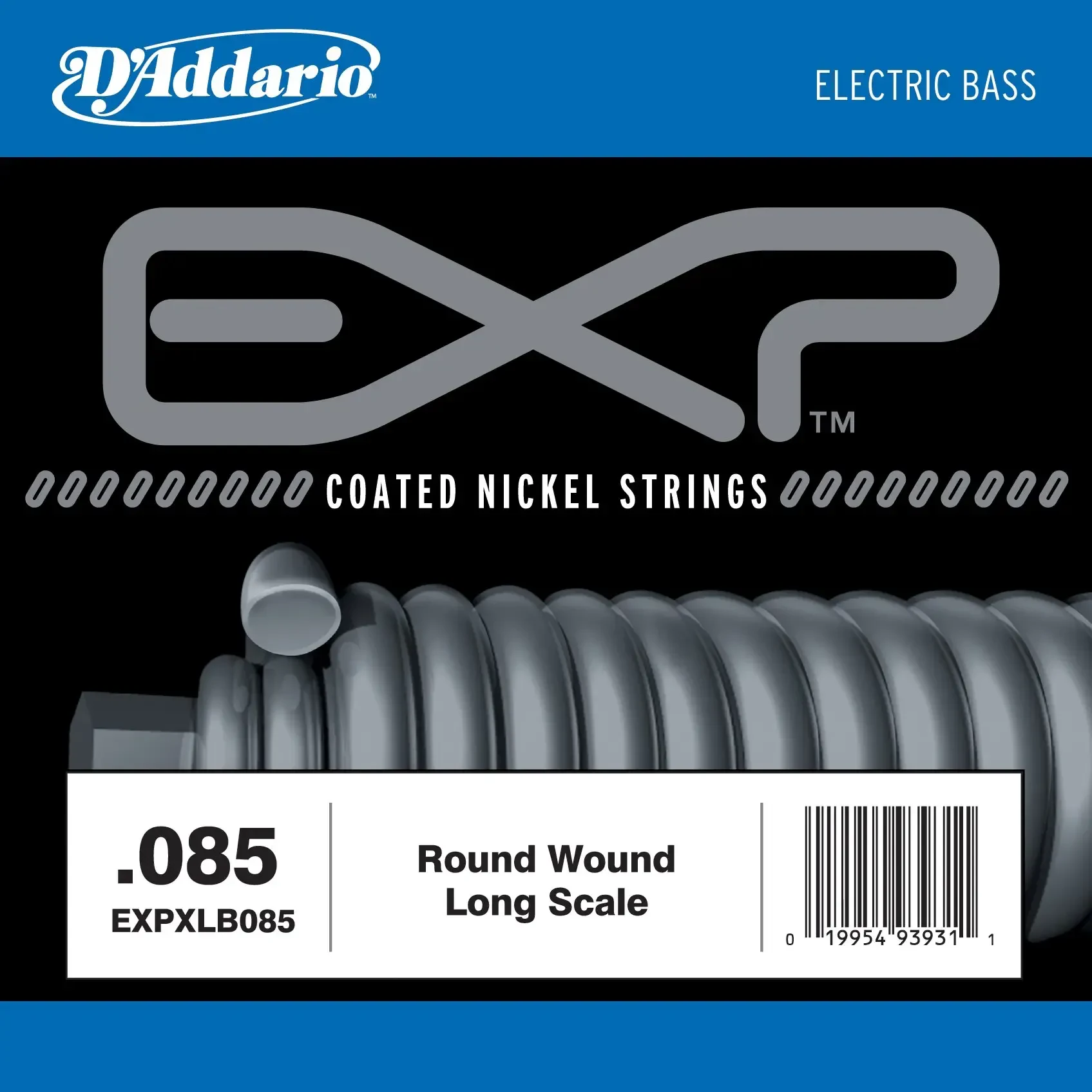 Струна одиночная D'Addario EXPXLB085 EXP Coated Nickel 085