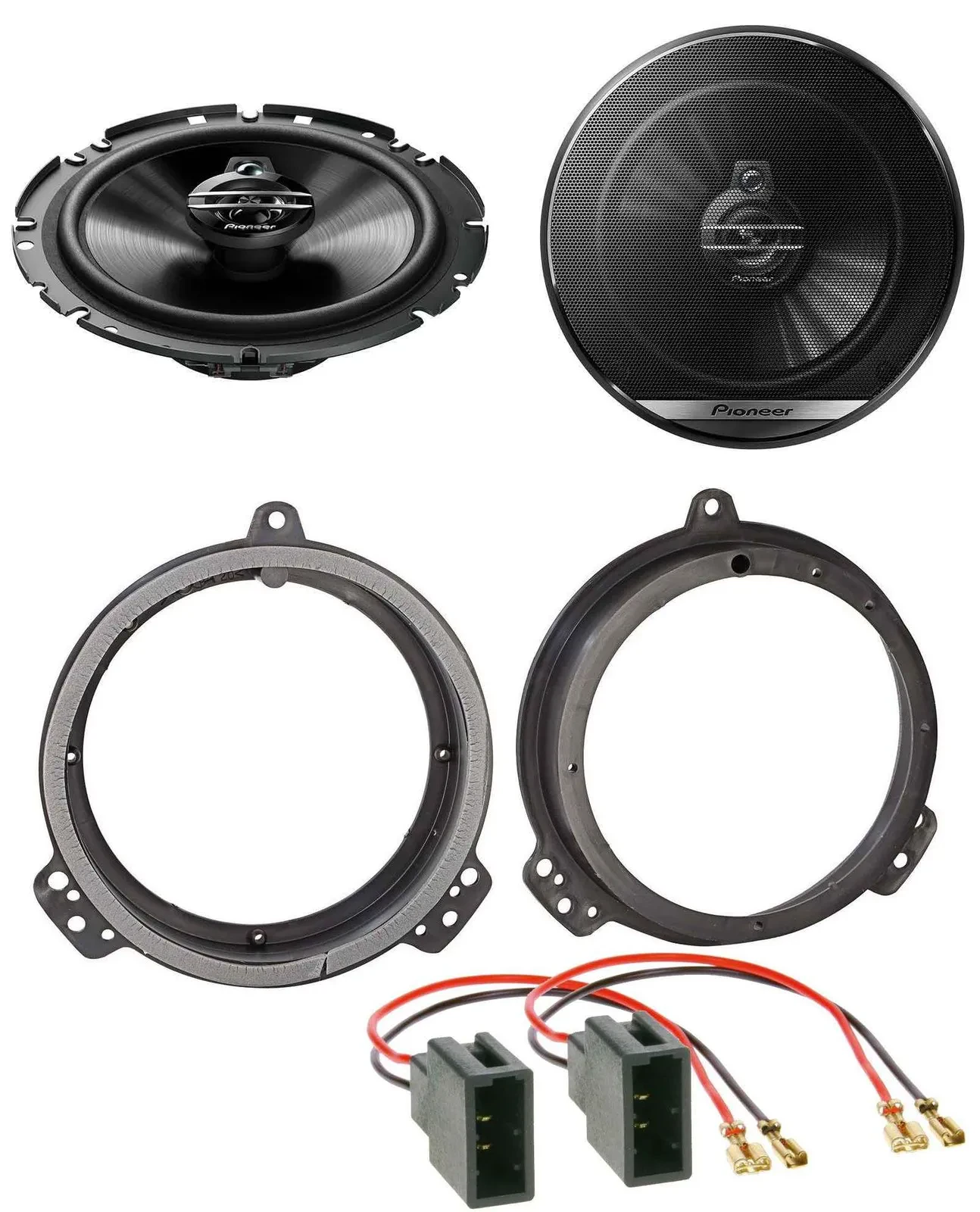 Динамик для Toyota Yaris (1999–2003) Pioneer 6.5" (16,5 см), 300 Вт, 3-полосный, передняя дверь