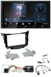 Kenwood Bluetooth 2DIN USB DAB Lenkrad Autoradio für Hyundai i30 2012-2017