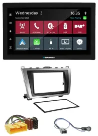 Blaupunkt DAB Bluetooth USB MP3 2DIN Autoradio für Mazda 6 08-12 schwarz-silber
